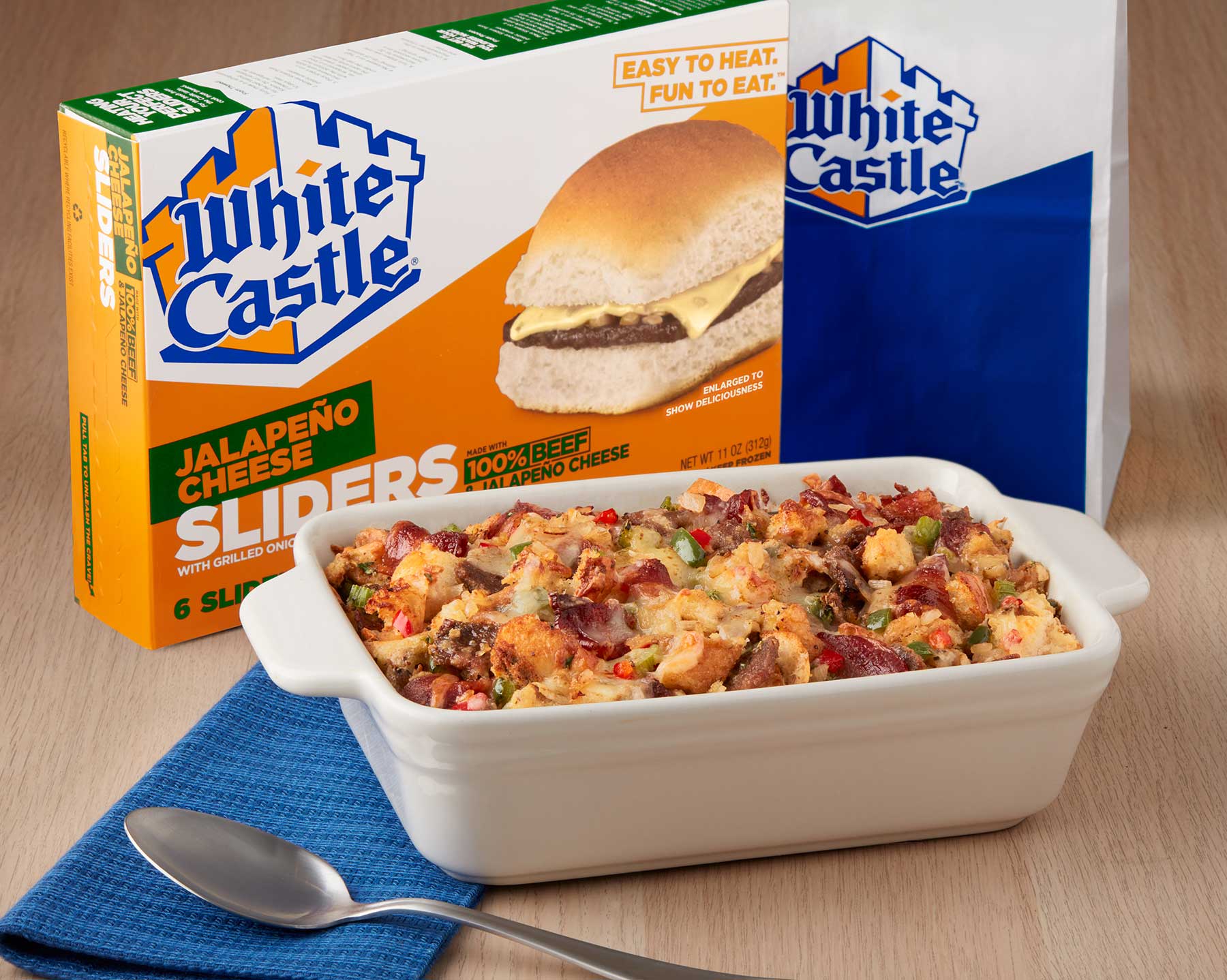 Bacon Jalapeo Cheese Slider Stuffing Recipe - White Castle Bacon Jalapeo Cheese Slider Stuffing Recipe - White Castle